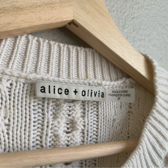 Alice and Olivia Kitty Puff Sleeve Cardigan - Picture 12 of 16